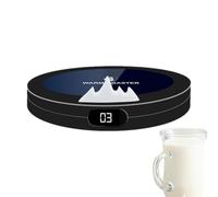 Calentador De Tazas - Placa Calefactora De Escritorio con 3 Temperaturas,Placa Calentadora De Café con Enchufe Y Apagado Automático,para Cocina Dormitorio Lugar de Trabajo Viaje Durante el Almuerzo