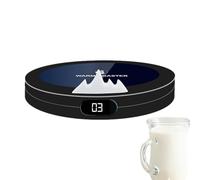 Calentador De Tazas USB Profesional - Silicona ABS Negra 3 Temperaturas, Placa Calefactora De Escritorio Eléctrica, Accesorio Portátil Para Calentar Bebidas | Base Térmica Ajustable Para Mantener La L