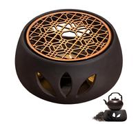 Calentador De Té, Calentador De Tetera, Calientaplatos para Tetera, Velas De Tetera Calentador con Alfombrilla para Calentar Bebidas Calientes, Té, Leche