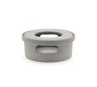 Calentador de té de Porcelana Gris, diámetro de 14 cm, Calentador Redondo para 1 Vela de té, para Mantener el té Caliente en una Tetera