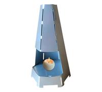 Calentador de té - Portavelas calefactor a prueba de viento | Decorativo de interior para mesa jardín dormitorio uso exterior interior sala salón