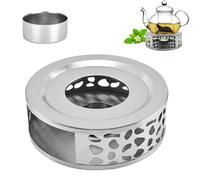 Calentador de Tetera, Calentador de té, Calentador de té, Calentador de Café de Acero Inoxidable, Calentador de té para Juegos de té y Café, para Calentar té Leche Café Bebidas Calientes