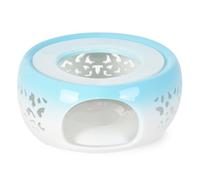 Calentador de tetera - Calentador de té de cerámica azul, base calentadora de tetera para té, café, leche, alimentos, accesorio para ceremonia de té