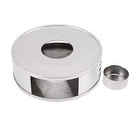 Calentador de Tetera, Calentador de Tetera Hueco de 5,9x2,0 Pulgadas con portavelas candelita, diseño de Orificio de ventilación de Acero Inoxidable, Base calentadora de Tetera (Agujero Transversal)