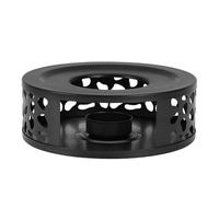 Calentador de Tetera, Calienta Tazas con Portavelas, Calentador Velas de Acero Inoxidable, Calentador Cafe, para Calentar Teteras y Cafeteras