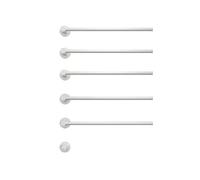 Calentador de Toallas Blanco - Tendedero calefactable de Acero Inoxidable de 5 Barras, Calentamiento rápido con Control de Temperatura Constante, toalleros calefactables de Pared para baño