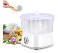 Calentador de Toallas,Calentador de Toallas Calentamiento rápido a 202F en 10 mins, Alta Capacidad Vaporizador de Toallas con Clip para Toallas para SPA/Facial/Peluquería/Uso doméstico(Blanco)