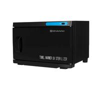 Calentador de toallas con esterilizador uv-c 16l negro