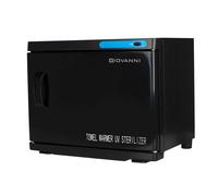 Calentador de toallas de mano con esterilizador uv-c 23l negro