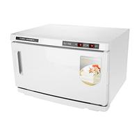 Calentador de Toallas UV de 16L 2 En 1, Toalla de Cara Caliente Esterilizador desinfección Compresas Cosméticas Toalla con Control de Temperatura para El Hogar Salón de Belleza Peluquería