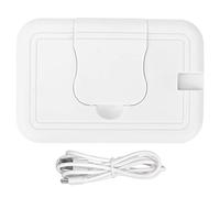 Calentador de Toallitas de Viaje, Calefacción Y Humectante Termostato Portátil Temperatura USB Calentador de Toallitas de Calentamiento Rápido para Uso en Automóviles(Blanco)