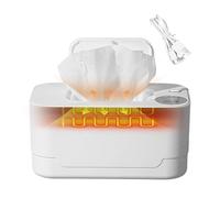 Calentador de toallitas - Dispensador de toallas de papel - Calentadores de toallitas portátiles con control de temperatura y gran capacidad, coche, baño y accesorios