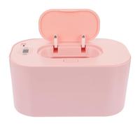Calentador de Toallitas Húmedas 10w para Niño Niña USB 5v-2a | Caja Termostática Rosa de ABS y PP, Pantalla Integrada, Sensor Térmico, para Cambios Nocturnos