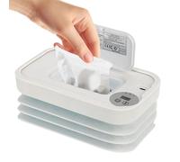 Calentador De Toallitas Húmedas Inalámbrico - Calentador y Dispensador de Toallitas Plegable para Viajes - Suministros Para Bebé Con 3 Modos Para Viajes Por Carretera De
