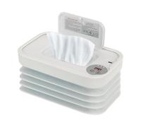 Calentador de toallitas húmedas plegable para casa y viajes (10 W, 5 V) | PP + silicona, altura ajustable (4-12 cm), para coche y bolsa de pañales, compacto y portátil