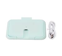 Calentador de Toallitas para Bebés, Portátil, Incluso, Temperatura Constante, Ultrafino, USB, Dispensador de Toallitas Calientes, Azul Claro, Calentador de Toallitas para Bebés