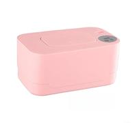 Calentador de toallitas para bebés que soporta toallitas de tela desechables y reutilizables a través de la entrega uniforme de calor (rosa)