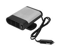 Calentador de Ventana Eléctrico Portátil para Automóvil de 12 V con Plástico y Metal Diseño Ergonómico de Mano Socio Multifunción para Desempañador (Negro Gris)