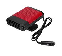 Calentador de Ventana Eléctrico Portátil para Automóvil de 12 V con Plástico y Metal Diseño Ergonómico de Mano Socio Multifunción para Desempañador (Negro Rojo)