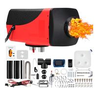 Calentador diésel de 8KW, kit de aire portátil para automóvil de 12 V con pantalla LCD de control remoto inalámbrico, silenciador de tanque de 10L, calentamiento rápido, desempañador y descongelado