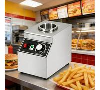 Calentador Eléctrico Comercial De Salsas, Calentador De Chocolate Caliente Con Control Independiente Y Dispensador De Aderezos, Temperatura Ajustable De 30 A 85°C, Para Queso Nacho(1can)