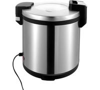 Calentador Eléctrico De Arroz, Olla De Acero Inoxidable De 23 Litros Con Sistema De Calentamiento A 65 °c, Olla Interior Antiadherente Extraíble Para Arroz, Gachas, Sopas, Buffets Y