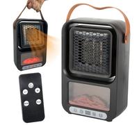 Calentador eléctrico de calorifer de chimenea LED decorativa 500W con termostato