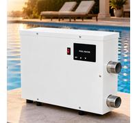 Calentador eléctrico de piscina de 5,5 kW/9 kW/11 kW/15 kW 220 V, calentador de spa de acero inoxidable con termostato digital para piscina, bañera de hidromasaje y bañera