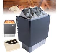 Calentador eléctrico de sauna de 3 kW a 9 kw, temporizador de 0 a 180 minutos, temperatura de hasta 110 °C, controlador externo con pantalla digital para el hogar, hotel o spa