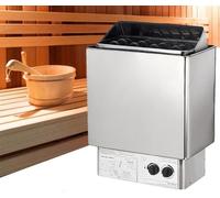 Calentador eléctrico de sauna en seco y húmedo, control interno, calentador de sala de sauna de acero inoxidable integrado, soporta desintoxicación corporal, para el hogar, hotel, spa, ducha, sala de