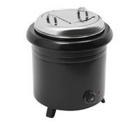 Calentador eléctrico de sopa de 13 l, 400 W, olla eléctrica con olla interior extraíble y tapa ajustable 30-85 °C, eléctrico, profesional, para bufés, cantinas, cafeterías