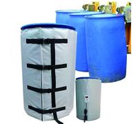 Calentador Eléctrico De Tambor 2000W Para Barriles 200L/55 Galones, Chaqueta Calefactora Ajustable 0-120°C Con Cubierta De Tela Oxford & Tapa Superior, Calentador Industrial Para Aceite, IBC & Silver