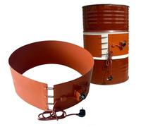 Calentador Eléctrico Industrial para Bidones - Banda Calefactora De Silicón con Termostato, Protección Anticongelante/Condensación para Barriles Y Cubos(Rotation,20L 860 * 200mm 800W)