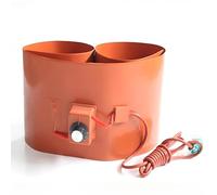 Calentador eléctrico industrial para bidones, banda calefactora de silicona con termostato para protección contra la condensación y el congelamiento, apto para barriles y cubos de petróleo, 450 W