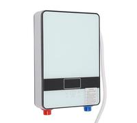 Calentador eléctrico instantáneo de agua caliente para baño con pantalla táctil LED, mini calentador de agua caliente instantánea con juego de ducha para cocina, baño