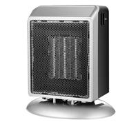 Calentador Eléctrico Portátil For Habitación, Mini Ventilador De Calefacción, Máquina Calentadora PTC For El Hogar, Invierno, Coche, Dormitorio, Oficina, Radiador De Viaje FáCil De Usar(Sliver)