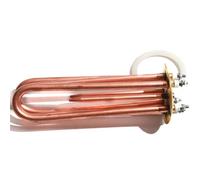 Calentador eléctrico Tubular de 220V, 4,5/6/9/12KW, Elemento calentador de agua hirviendo, brida/disco de cobre rojo de 83mm(4.5KW 21cm)