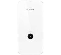Calentador electrónico Bosch Tronic 4000 15/18/21 kW, conmutable, resistente a la presión, selección de temperatura continua, 400 V, moderno aspecto de cristal, color blanco