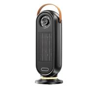 Calentador For El Hogar, Calentador Eléctrico Portátil De 1500W, Calor Cerámico PTC Silencioso, Oscilante De 45 ° For Un Viento Potente For Dormitorio, Oficina Y Hogar FáCil De Usar(Black)