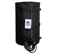 Calentador Industrial Para Bidón IBC 200L Manta Calefactora 55 Galones Con Termostato 0-120°C, Sistema Impermeable Para Almacenamiento De Aceite Agua Y Líquidos Químicos(Black)