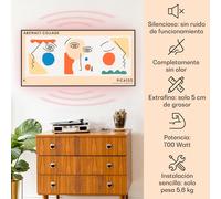 KLARSTEIN Radiador Electrico Bajo Consumo Infrarrojos, Estufa Pared 700W, App y WiFi, Detección Ventana Abierta, Temporizador, IP24, Emisor Termico, Radiadores Bajo Consumo Electricos sin CO2