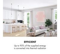 Calentador infrarrojo Wonderwall 120 120x100cm 1200W Temporizador IP24 Klarstein