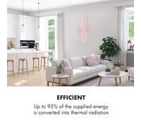 Calentador infrarrojo Wonderwall 30 30x100cm 300W Temporizador semanal IP24