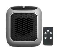 Calentador Luxiheat, Calefactor portátil Luxiheat, Calefactor Luxiheat, Calefactor enchufable Luxiheat, Calefactor eléctrico Luxiheat, Calefactor cerámico con control remoto (GREY)
