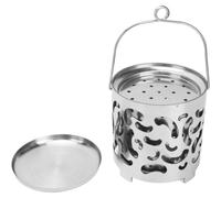 Calentador multifuncional para tiendas de campaña, mini calentador portátil de acero inoxidable con cubierta calefactora.