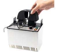 Calentador óptico de marco de gafas, calentador de marco de gafas de 500 W, equipo de calefacción de gafas con temperatura de 2 engranajes ajustable para marcos de gafas no metálicos: