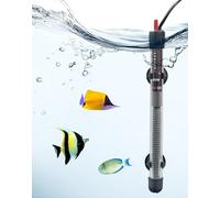 Calentador para Acuario 200W Sumergible Seguro con Termostato Ajustable - Vidrio de Cuarzo a Prueba de Explosiones Control de Temperatura Preciso (20-34°C) para Peceras y Tanques de Tortugas 120-200 L