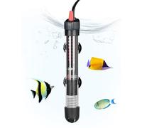 Calentador para Acuario 25W Sumergible Seguro con Termostato Ajustable - Vidrio de Cuarzo a Prueba de Explosiones, Control de Temperatura Preciso (20-34°C) para Peceras y Tanques de Tortugas 10-30 L