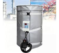Calentador Para Bidones Manta Calefactora 55 Galones IBC 200L Con Termostato 0-120°C, Sistema Impermeable Para Calefacción De Líquidos Industriales Y Protección Anticongelante(Grey)