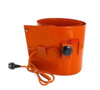 Calentador para tambor Cinturón Calefactor De Silicona For Tambor Aceite, Calentador Cubo Con Metal Termostato Ajustable, Banda Barril Resistente For Tanque, , Tubería(Knob,30L 900x250 1200W)